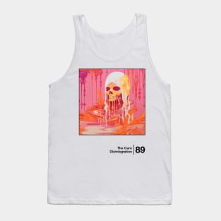 Disintegration / Minimalist Style Graphic Design Tank Top